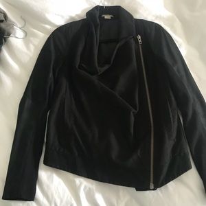Black leather Helmut Lang jacket